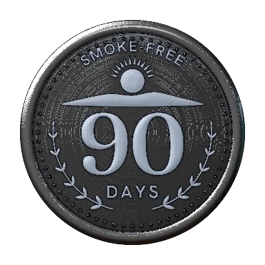 A platinum medal struck for Day 90